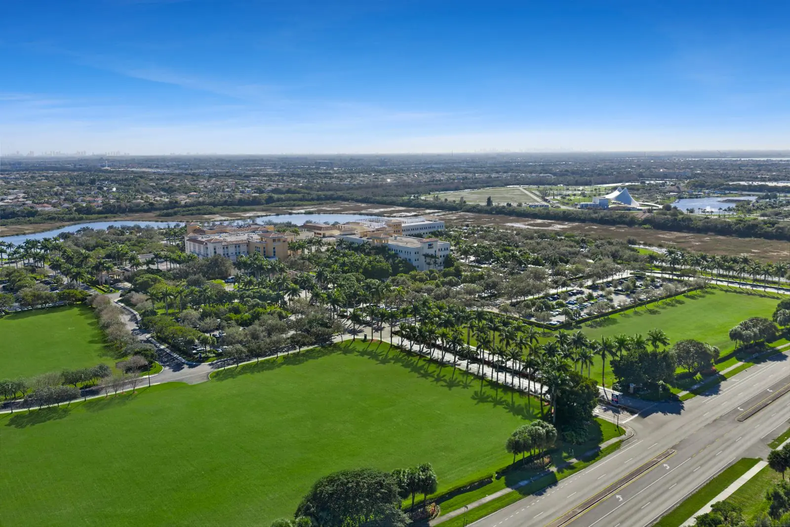 A hospital campus maintained by Raise