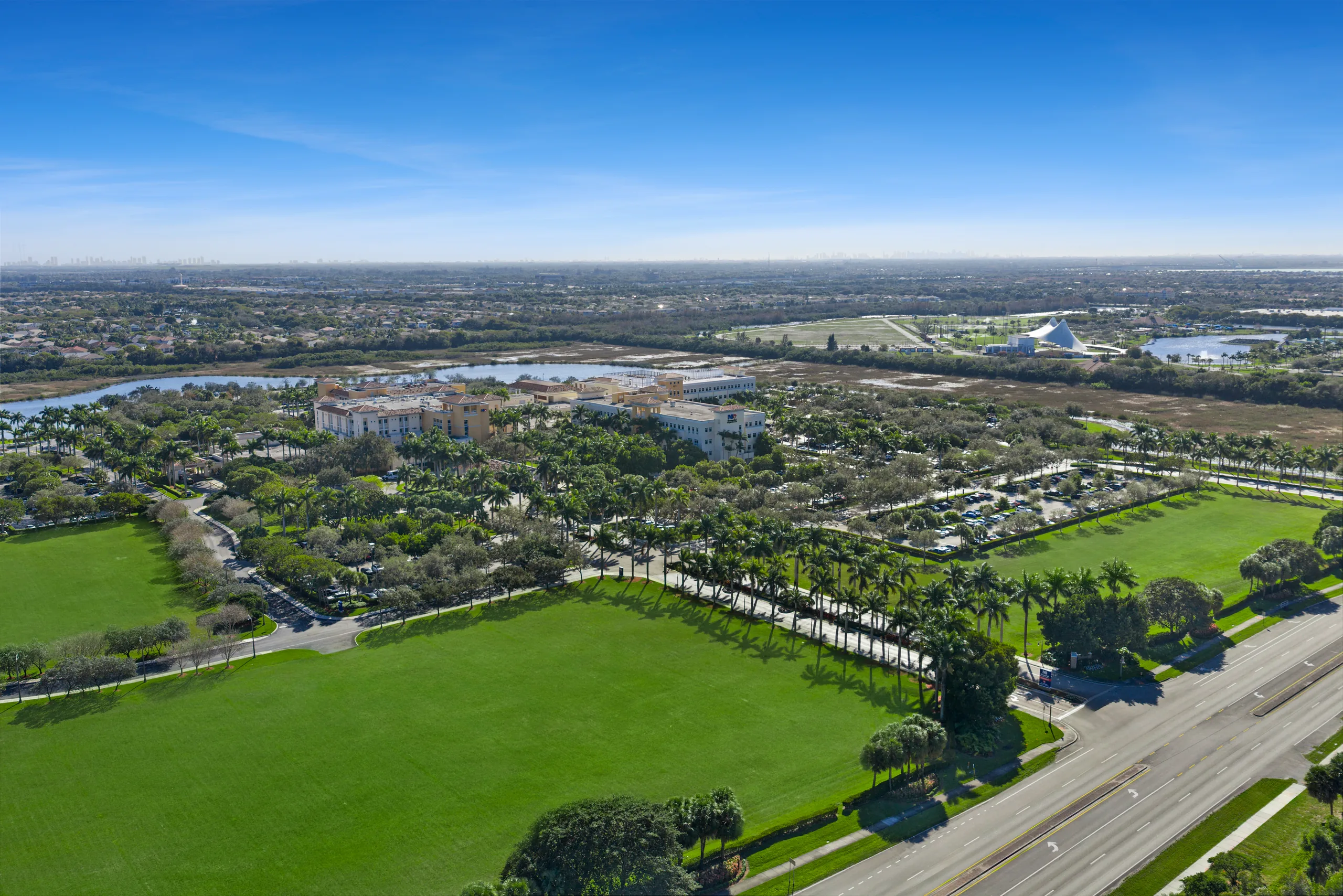 A hospital campus maintained by Raise